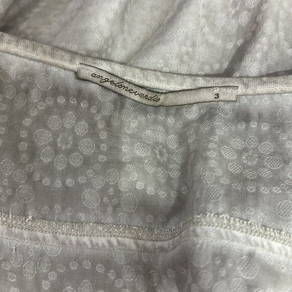 Angels Never Die Cotton Blend Gray Floral Print 3/4 Sleeve Tunic Top Size XL - Picture 4 of 10